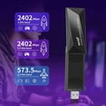 thumbnail image 4 of AX5400 WiFi 6E USB Adapter 5400Mbps Wireless WiFi Card 2.4G/5G/6GHz Tri-Band USB3. G513, 4 of 6