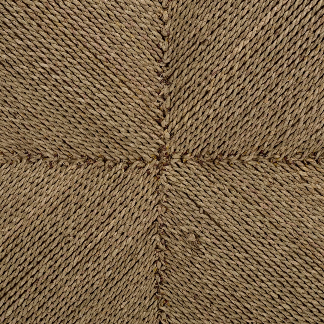 Safavieh Couture Malta Woven Seagrass Square Ottoman, Natural