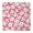 Red Daisy Flower, variant on Red Daisy Flower Green Centers Pattern Square Fitted Tablecloth with Elastic Edge,Square Table Cover,Washable Elastic Table Cover for Home Kitchen Party Decor 34"x34"