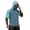 Blue&14#0408V, variant on Garbnen Ice Silk Sun Hoodie Mens Raglan UPF 50 Sun Protection Men Rash Guard Short Sleeve with Face Mask Quick Dry Cooling Summer Workout Men Fishing Shirt