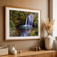 thumbnail image 4 of Hidden Falls in Motion - Happy Valley Oregon Photography Waterfall Nature Forest Scenic Wilderness Landscape Woodland Oak Framed Wall Art Print 12 x 18 inches, 4 of 6
