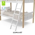 thumbnail image 6 of Storkcraft Caribou Twin over Twin Bunk Bed, White/Natural, 6 of 17