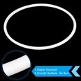 thumbnail image 3 of PATIKIL 10 Inch Dream Catcher Rings, 2 Pcs Plastic Macrame Wreath Floral Round Ring Hoop for Home Car DIY Craft Wedding Wall Hanging Decoration, White, 3 of 7