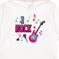 thumbnail image 3 of Inktastic I Rock with Guitar Microphone and Music Notes Toddler Hoodie, 3 of 4
