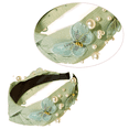 thumbnail image 3 of Diadema de perlas anudadas, accesorios para el cabello de mariposa, diademas para niñas, diadema con nudo superior a la moda antideslizante, 3 of 5
