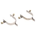 thumbnail image 1 of Espuelas Para Botas De Caballo, Espuela Occidental Decorativa Portátil De Acero Inoxidable, 1 Par De Alta Dureza Con Engranaje Giratorio Para Equitación, 1 of 7