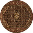 thumbnail image 1 of Ahgly Company Indoor Round Persian Brown Traditional Area Rugs, 6' Round, 1 of 4