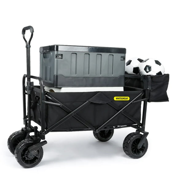 Whitsunday Folding Wagon 8" Heavy Duty Wheels with Rear Storage (Standard Size PLUS)