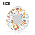 thumbnail image 6 of Kdxio Floral Strawberr Print Shower Cap for Women,Elastic and Reusable,Double Waterproof Layers Bathing Hat, 6 of 9