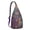Purple-6, variant on Vintage Boho Sling Backpack – Retro Tribal Ethnic Crossbody Bag, Artistic Geometric Hiking Shoulder Bag for Women & Men, Rustic Floral Travel Daypack