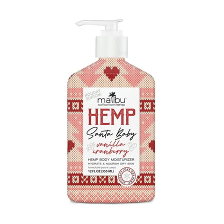 Malibu Hemp Santa Baby Limited Edition Moisturizing Body Lotion