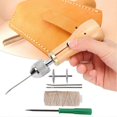 thumbnail image 3 of Stitching Awl Kit Non-Slip Handle DIY Leather Fabric Hand Craft Sewing Tool, 3 of 3
