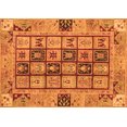 thumbnail image 1 of Ahgly Company Indoor Rectangle Abstract Orange Modern Area Rugs, 5' x 7', 1 of 4