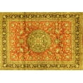 thumbnail image 1 of Ahgly Company Indoor Rectangle Medallion Yellow Traditional Area Rugs, 4' x 6', 1 of 4