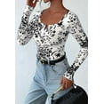 thumbnail image 4 of PRETTYGARDEN Women's 2025 Spring Fall Long Sleeve Henley T Shirts Button Ribbed Knit Slim Fit Casual Basic Tops Blouse, 4 of 10