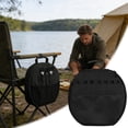 thumbnail image 2 of Fokuz Poêle à Griller Rangement Tissu Résistant à l'Usure Résistant aux Déchirures Pochette Ronde pour Poêle de BBQ avec Poignée Robuste pour Cuisson en Plein Air Camping BBQ Pique-Nique, 2 of 6