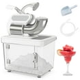 thumbnail image 1 of Costway 660LBS/H Commercial Ice Crusher with Dual Blades Safety On/Off Switch for Home White, 1 of 10