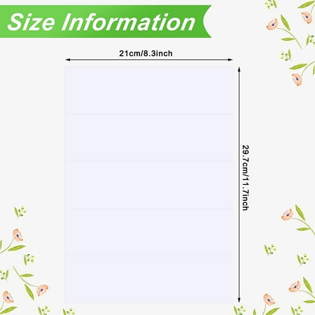 150 Pieces Waterproof Blank Water Bottle Label Adhesive ...