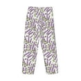 thumbnail image 3 of Fotbe Lavender Flowers Men's Pajama Pants,Sleepwear Pants,Pj Bottoms Drawstring And Pockets-Small, 3 of 7