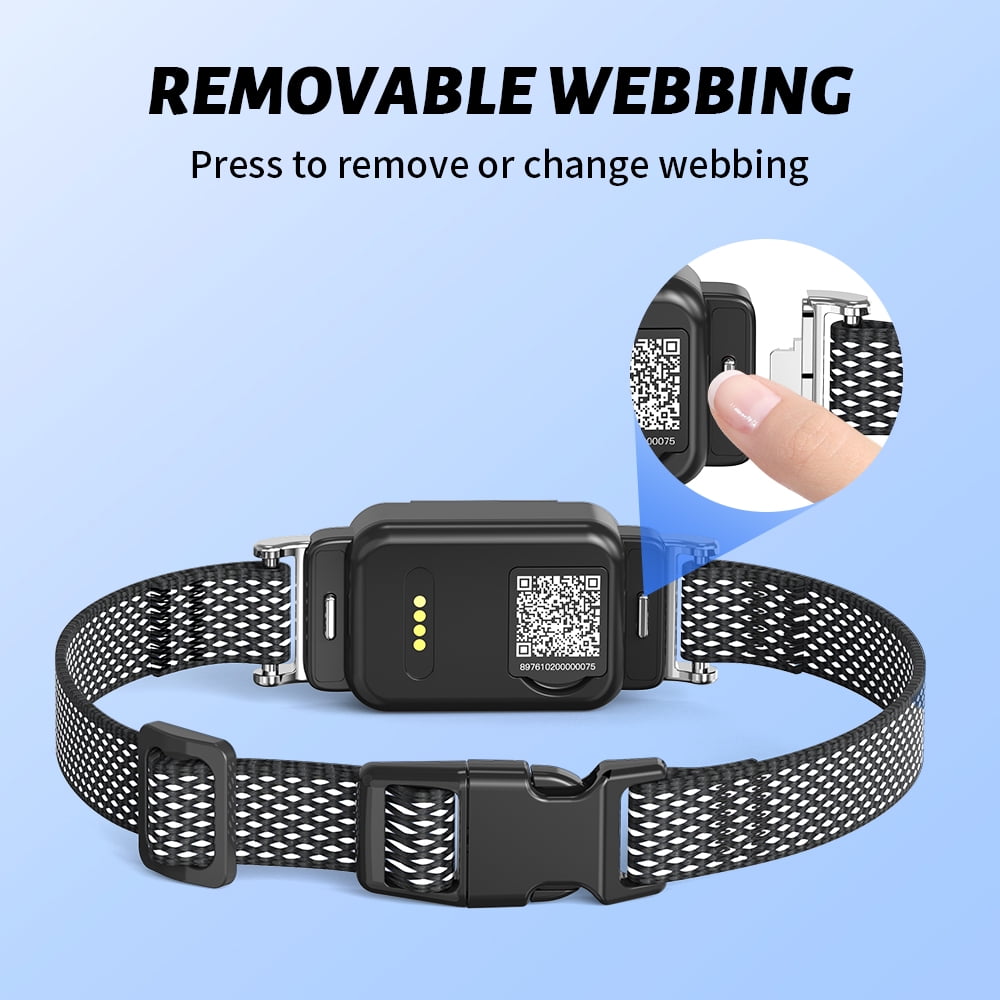 PcEoTllar Wireless Dog Fence System & GPS Dog Collar, Free App/Remote Controlled Custom Boundary, 3 Tracking Modes, Beep/Vibration, Waterproof