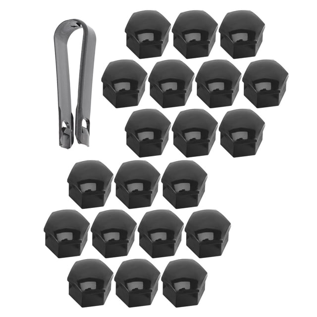 unbranded 40Ud Tapas De Tuercas Para De En Nylon Negro Protección Y Fácil Instalación