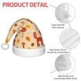 thumbnail image 4 of Rateoe Cute Foxes Santa Hat Confortable Christmas Hat for Christmas Party Favors Fit for Kids, 4 of 6