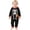 Black, variant on Baby Halloween Skeleton Jumpsuit Infant Pumpkin Hooded Onesie Funny Romper, Toddler Boys Girls Long Sleeve One Piece Loose-Fit Cute Zip up Festival Outfit for Halloween Parties Trick-or-Treating