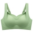thumbnail image 4 of DuoJiaJ Comfortable Seamless Full Coverage Bra For Women Wireless Bras With Soft Support Regular And Plus Size Plus Size Bras Green, 4 of 4