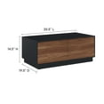 thumbnail image 3 of Modway Holden 2-Drawer Wood Coffee Table in Black and Walnut, 3 of 10