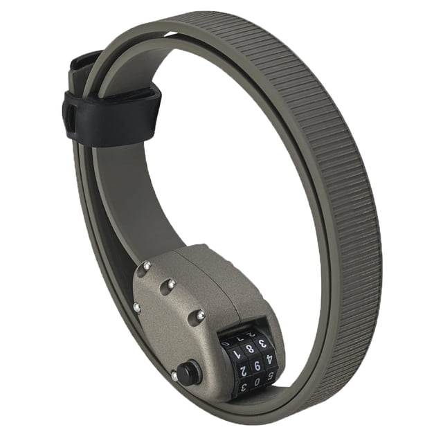 OTTOLOCK HEXBAND Cinch Lock - Lightweight Anti Theft Combination Bike Lock, Compact, Extra Tough, Bicycle Accessories, Grey, 30 Inch