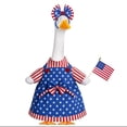 thumbnail image 2 of AuroraX 4th of July Porch Goose Outfit Sets Porch Goose Clothes Set for Porch Goose 23 Inch Garden Large Patriotic Seasonal White Goose Decorations Party, 2 of 7