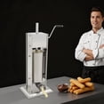 thumbnail image 6 of Heavy Duty 5L Commercial manual Churro Maker Machine Restaurant+4 Nozzles USA 14*32cm Countertop, 6 of 9