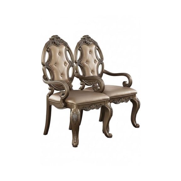 Arm Chairs Set of 2 - Living Room Accent Chairs, Comfortable Padded Seating, 26"D x 23"W x 43"H