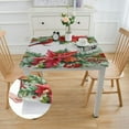 thumbnail image 2 of BANET Christmas Tablecloth Square,Red Table Cloth, Stain Resistance Polyester Table Covers for Kitchen Dining,Small Tablecloth for Parties white, 2 of 7
