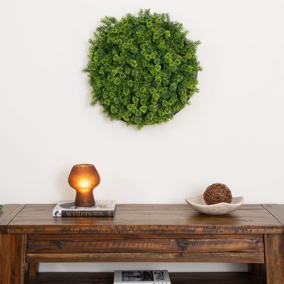 Nearly Natural Irish Meadow Artificial Framed Living Wall Panel - 20" - Green