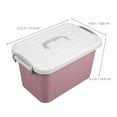 thumbnail image 2 of WASHWEPE Storage Box Pink 1Set 12.2X7.4X6.3In, 2 of 8