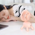 thumbnail image 3 of Freestanding Desk Fan Puppy Shape ABS Head Rotation USB Rechargeable Portable Fan for Home, 3 of 10