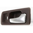 thumbnail image 2 of Interior Door Handle Compatible with 1990-1993 Honda Accord Front, Passenger Side 4-Door, Sedan Brown bezel with chrome lever, 2 of 3