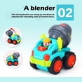thumbnail image 4 of Juego de juguetes para vehículos de construcción, 6 piezas, para niños, sin BPA, 4 of 5