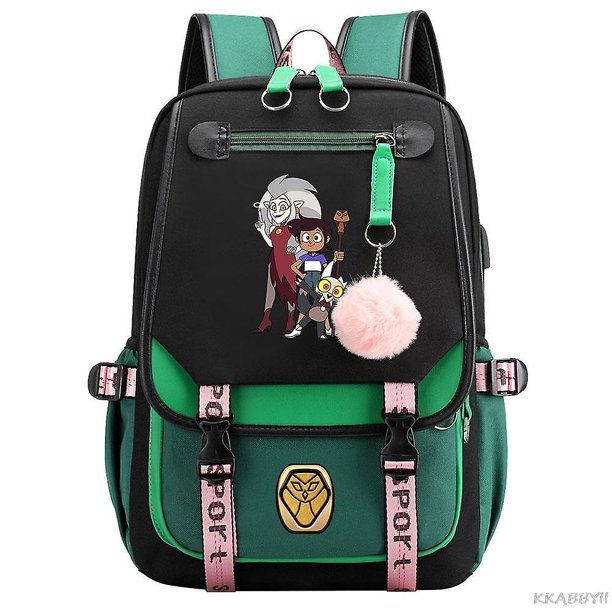 The Owl House Backpack Girls Boys Schoolbag Large Capacity Laptop Bag Waterproof Multifunction Usb Charging Mochilas