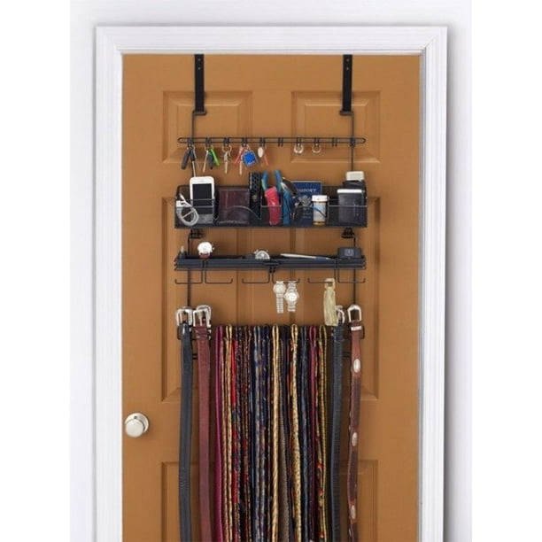 Longstem Organizer Tie Belt Rack Hanging Closet Valet Accessory Storage