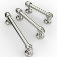 thumbnail image 3 of Furniware 10 Pack Straight Bar 3inch Hole Size Cabinet Drawer Handles,Brushed Satin Nickel Cabinet Hardware, 3 of 5
