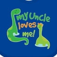 thumbnail image 4 of Inktastic My Uncle Loves Me Boys Baby Bib, 4 of 4