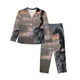 thumbnail image 1 of Balery Black Dragon Cliff Dawn Conjunto de Pijama con Estampado para Mujer, Conjunto de Dos Piezas con Manga Larga, Ropa de Dormir Suave con Bolsillos, Pijamas Cómodos-X-Large, 1 of 7