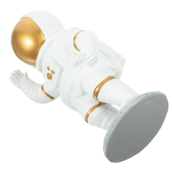 Astronaut Ornaments Figurine Moon Man Statue Household Resin