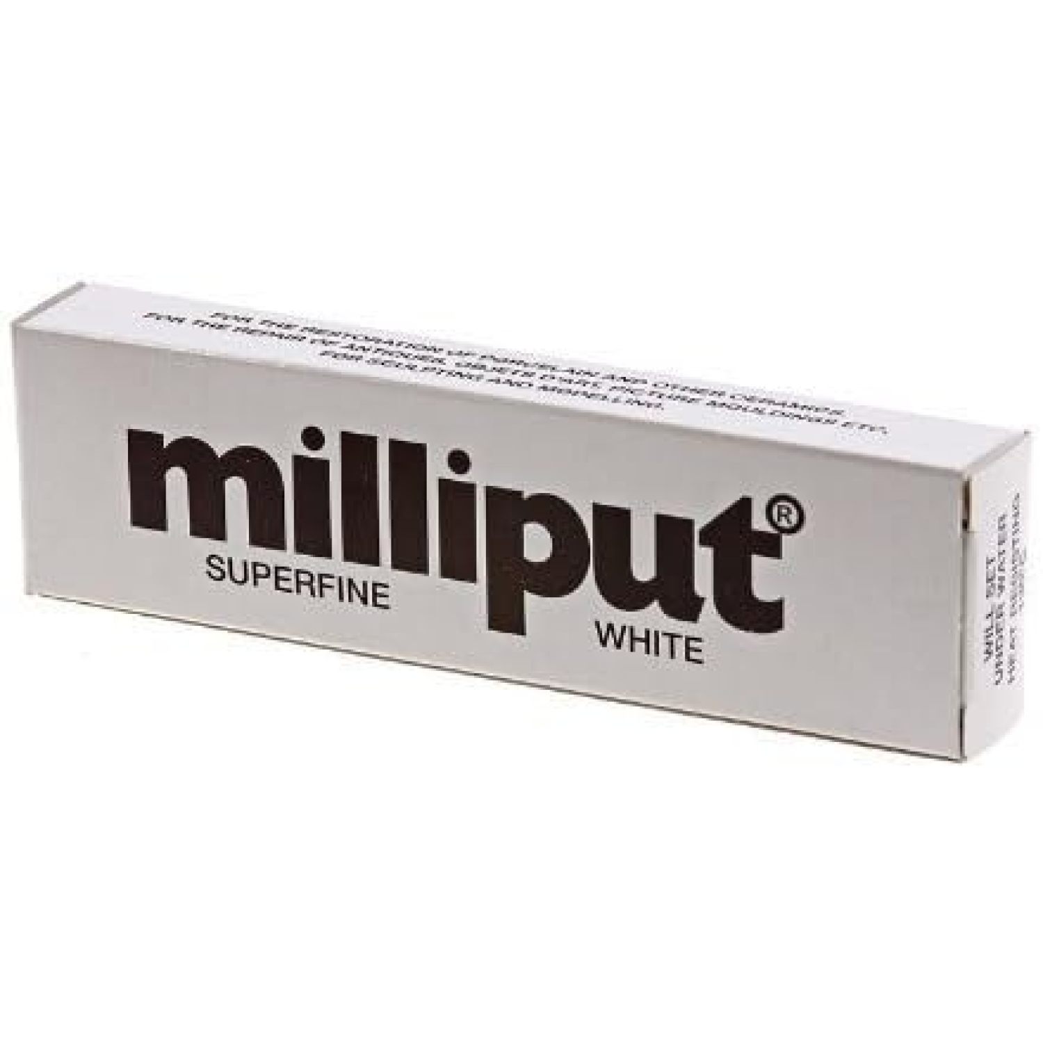 Milliput Superfine 2Part Self Hardening Putty, White, ModelMPP3