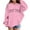 Pink, variant on SonxaHe Toddler Girl's Hooded Sweatshirts Long Sleeve Letter Prints Comfy Loose Casual Autumn Hoodies Beige,Sized 3-4