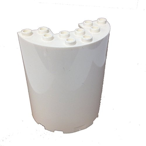 Lego 2x Dark Purple Wall Cylinder Half 3 x 6 x 6 with 1 x 2 Cutout