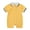 Yellow, variant on Baby Boys Girls Summer Short Sleeve Solid Pullover Romper Gentleman Jumpsuit White 6 Months-12 Months