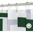 thumbnail image 5 of Shower Curtains for Bathroom Decor Chirstmas Gift - Hunter Green Shower Curtain, Waffle Shower Curtain Set with Hooks Waterproof Heavy Duty for Hotel SPA Bath Tubs with Modern Geometric Pattern, 72x72, 5 of 6